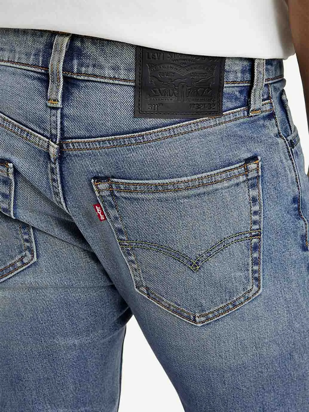 Men's 511 Blue Slim Fit Mid Rise Jeans