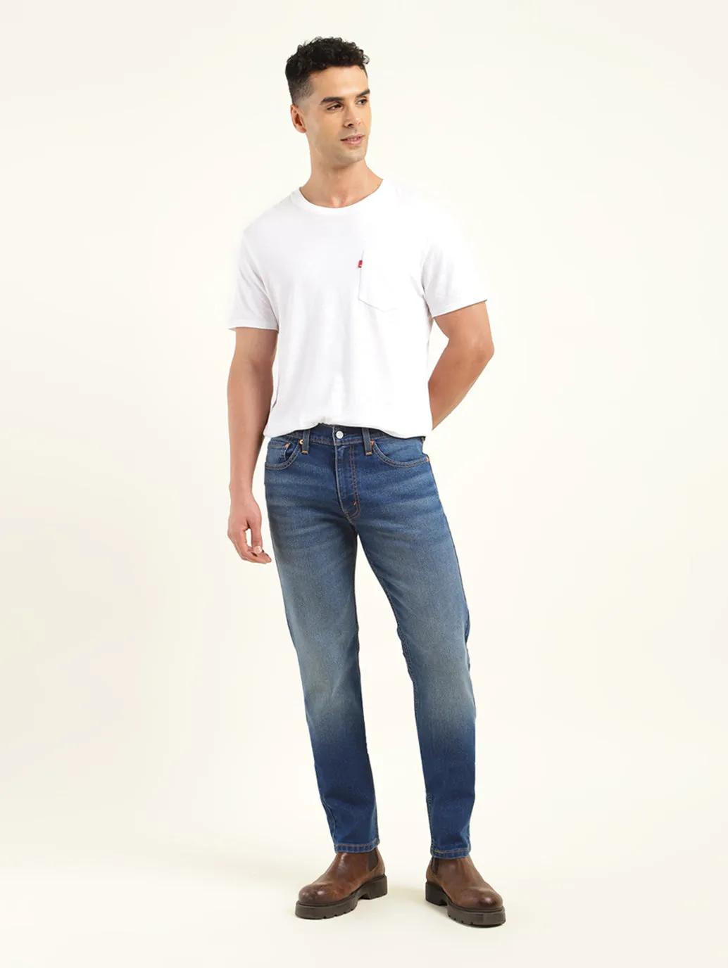 Men's 511 Blue Slim Fit Mid Rise Jeans