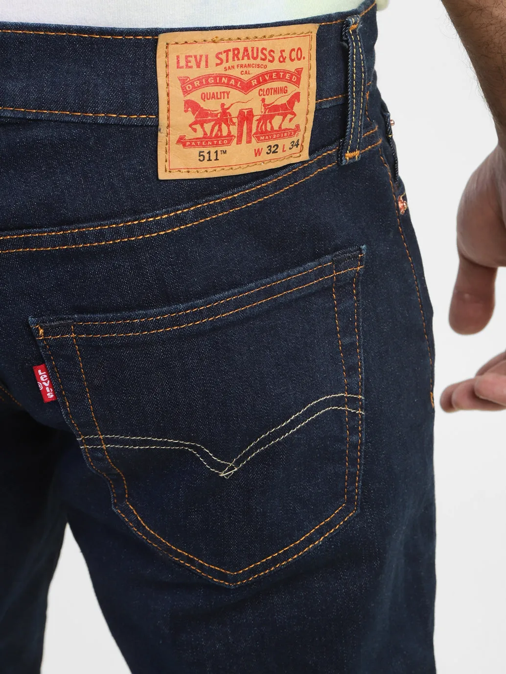 Men's 511 Blue Slim Fit Mid Rise Jeans