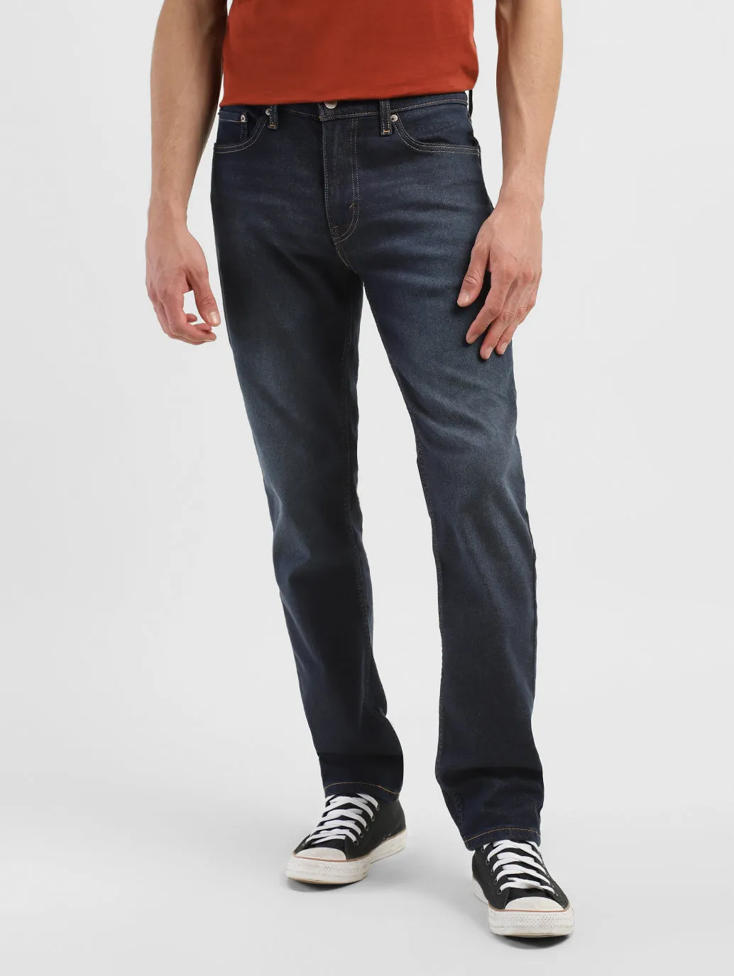 Men's 511 Blue Slim Fit Mid Rise Jeans