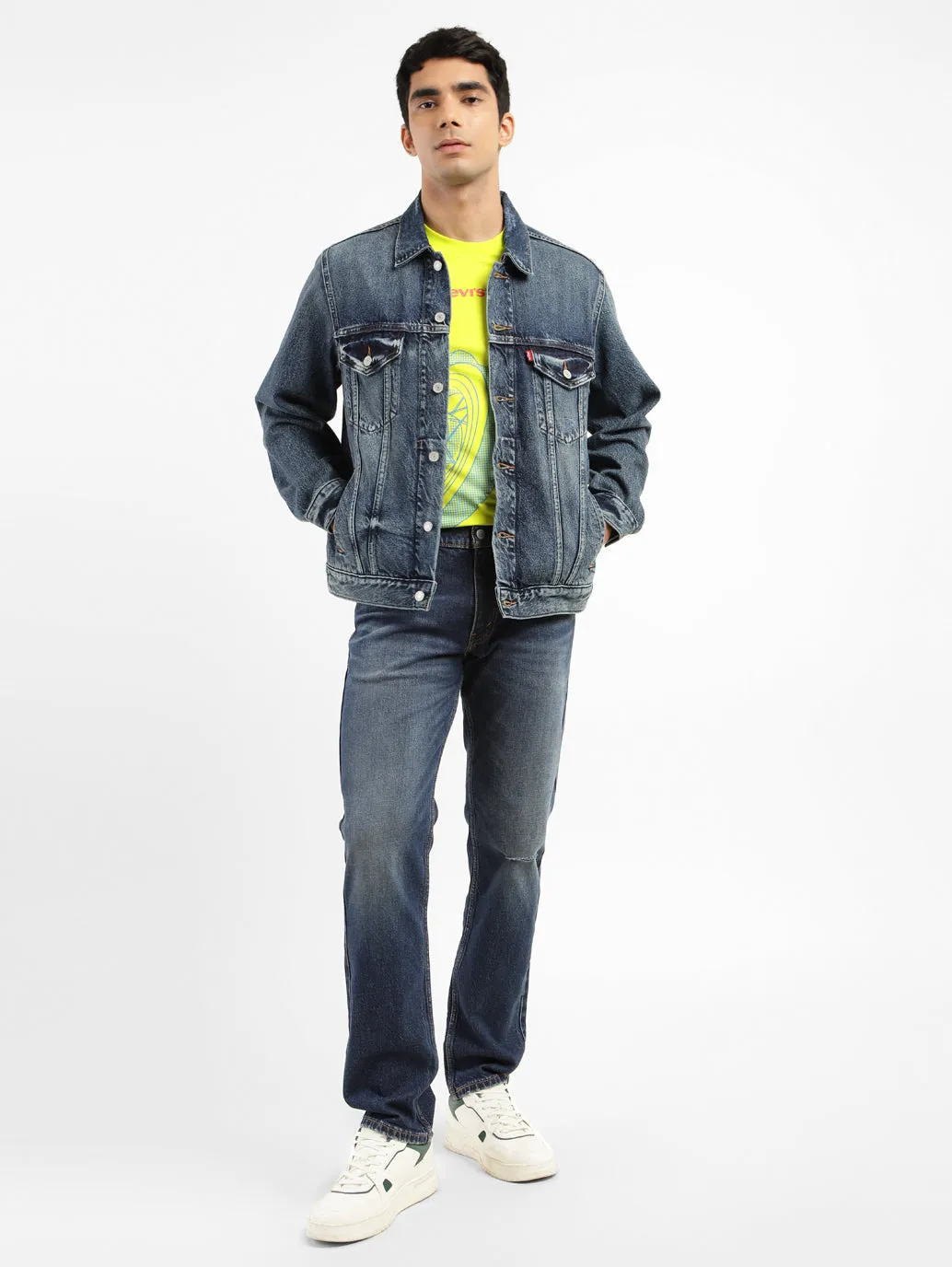 Men's 511 Blue Slim Fit Mid Rise Jeans
