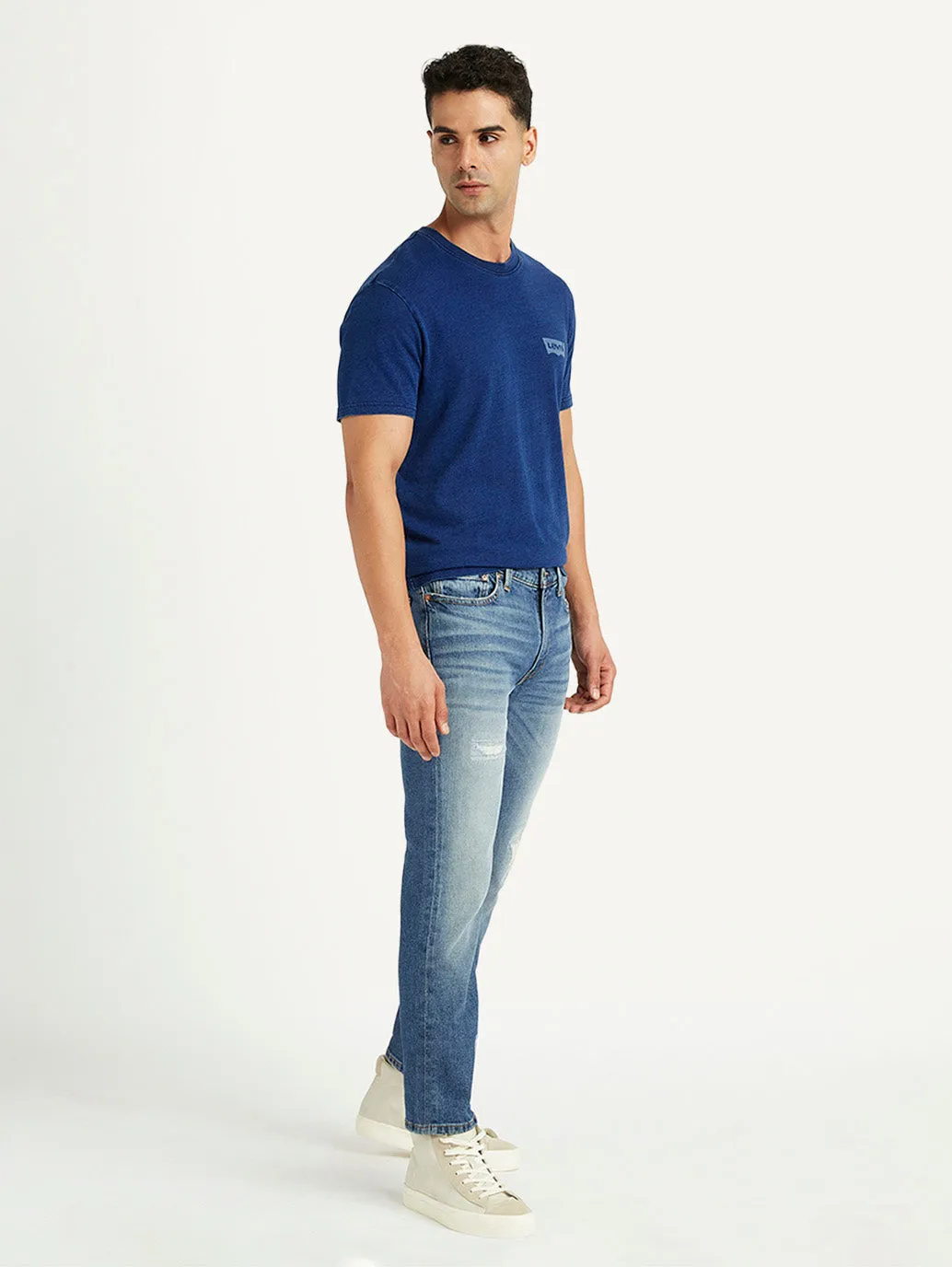 Men's 511 Blue Slim Fit Mid Rise Jeans