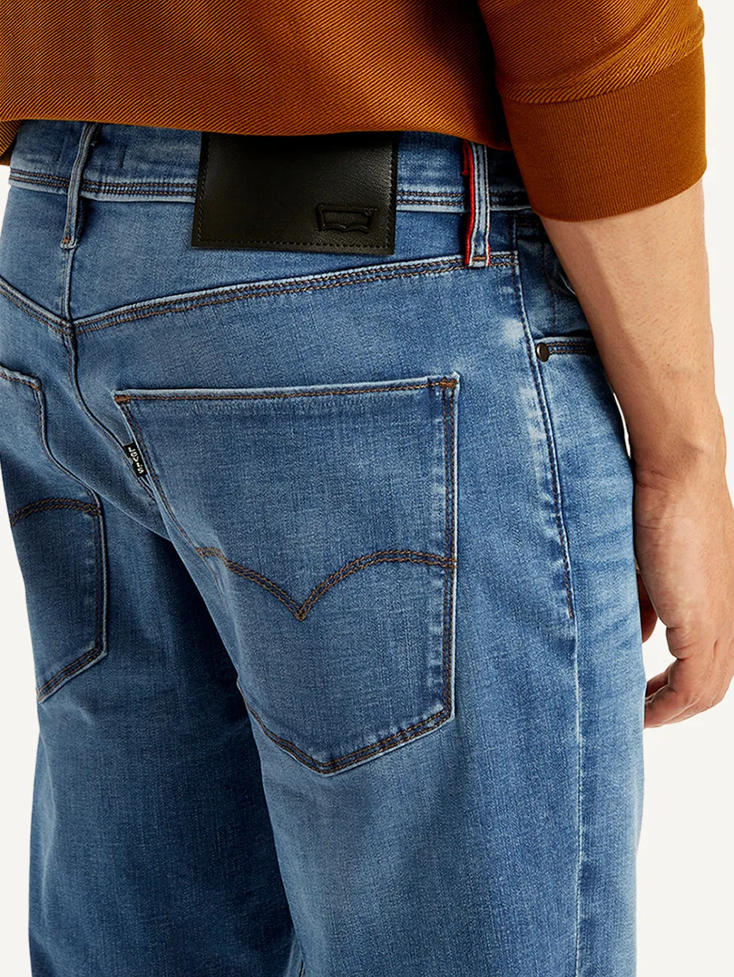 Men's 511 Blue Slim Fit Mid Rise Jeans