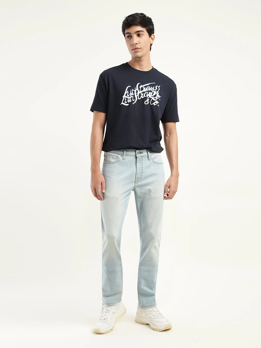 Men's 511 Blue Slim Fit Mid Rise Jeans