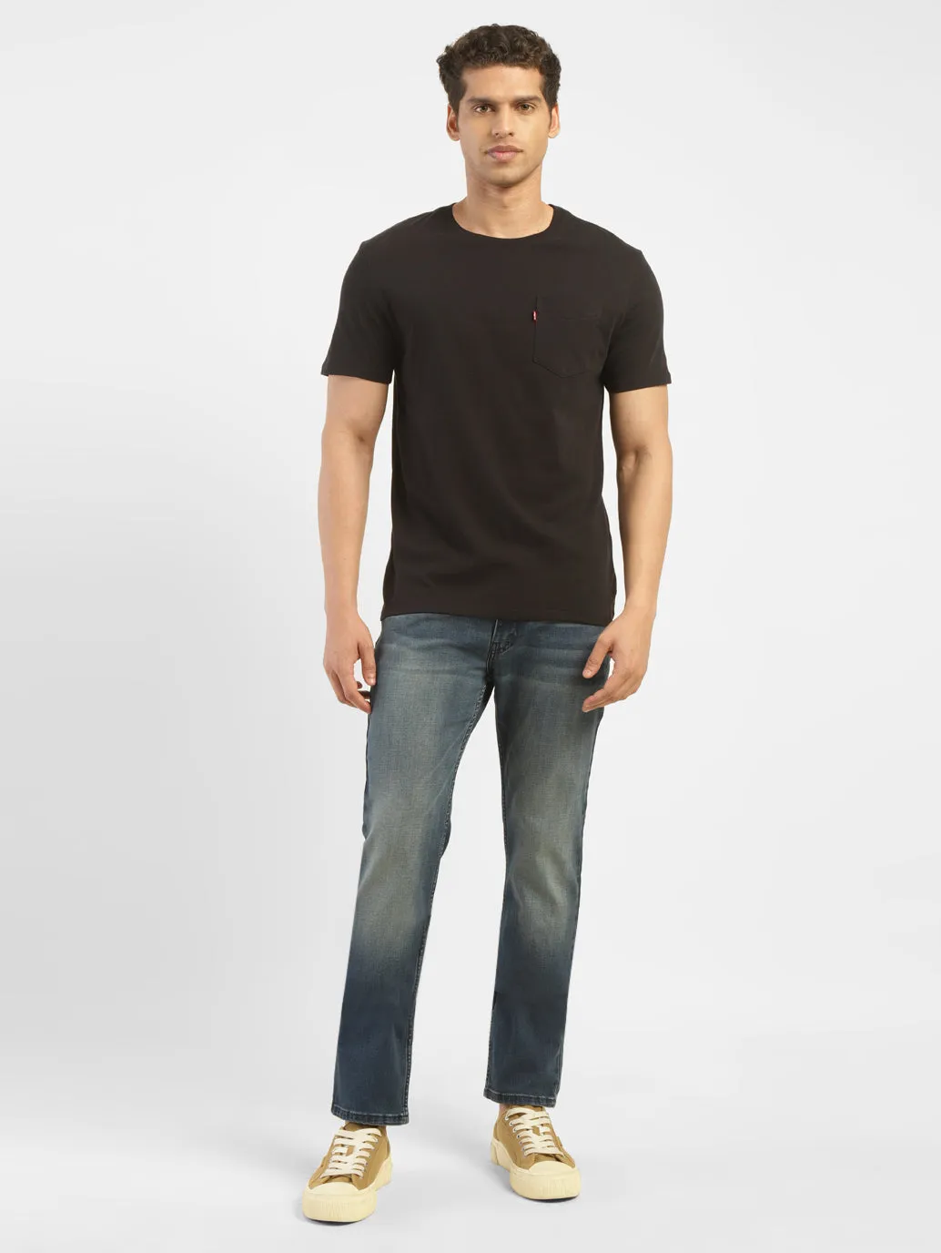 Men's 511 Blue Slim Fit Mid Rise Jeans