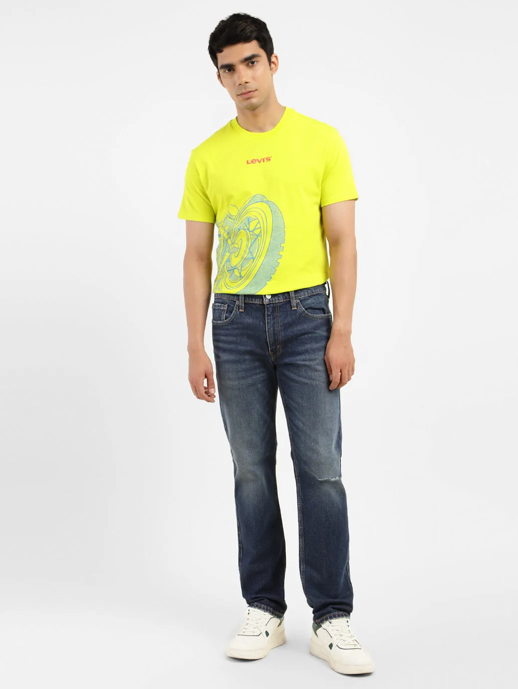 Men's 511 Blue Slim Fit Mid Rise Jeans