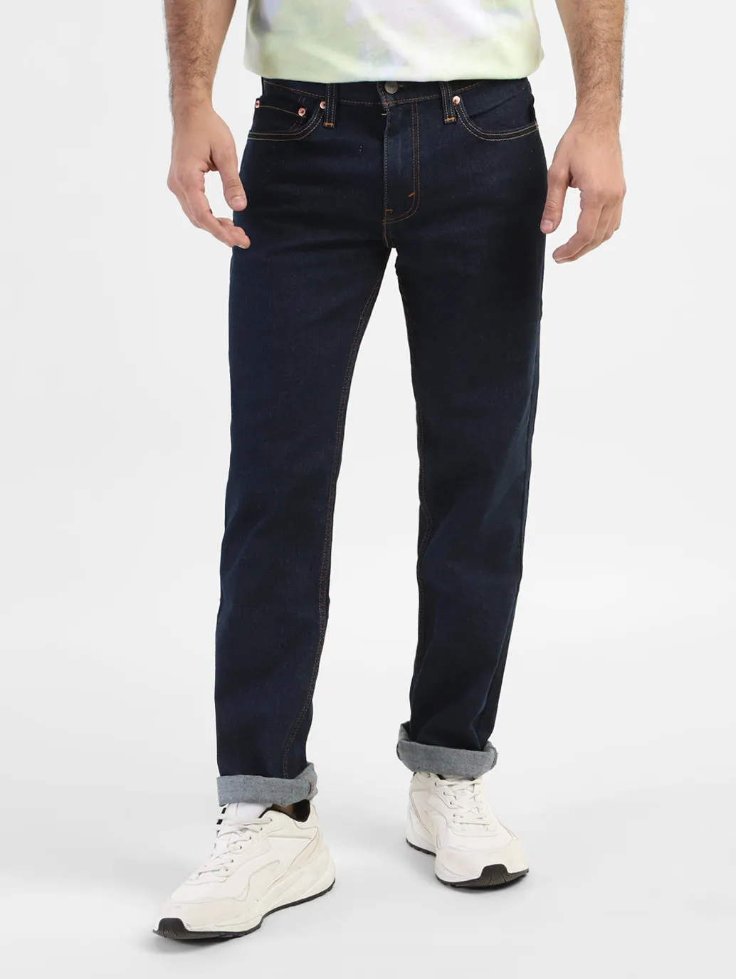 Men's 511 Blue Slim Fit Mid Rise Jeans