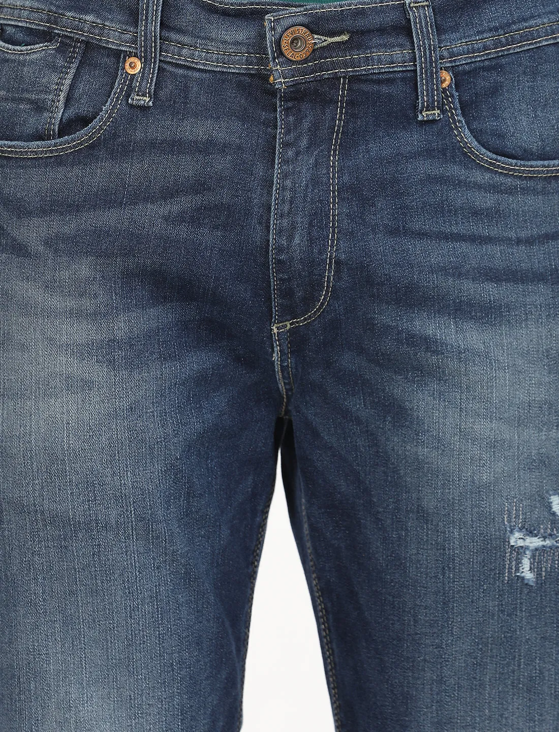 Men's 511 Blue Slim Fit Mid Rise Jeans