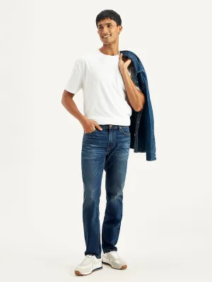Men's 511 Blue Slim Fit Mid Rise Jeans