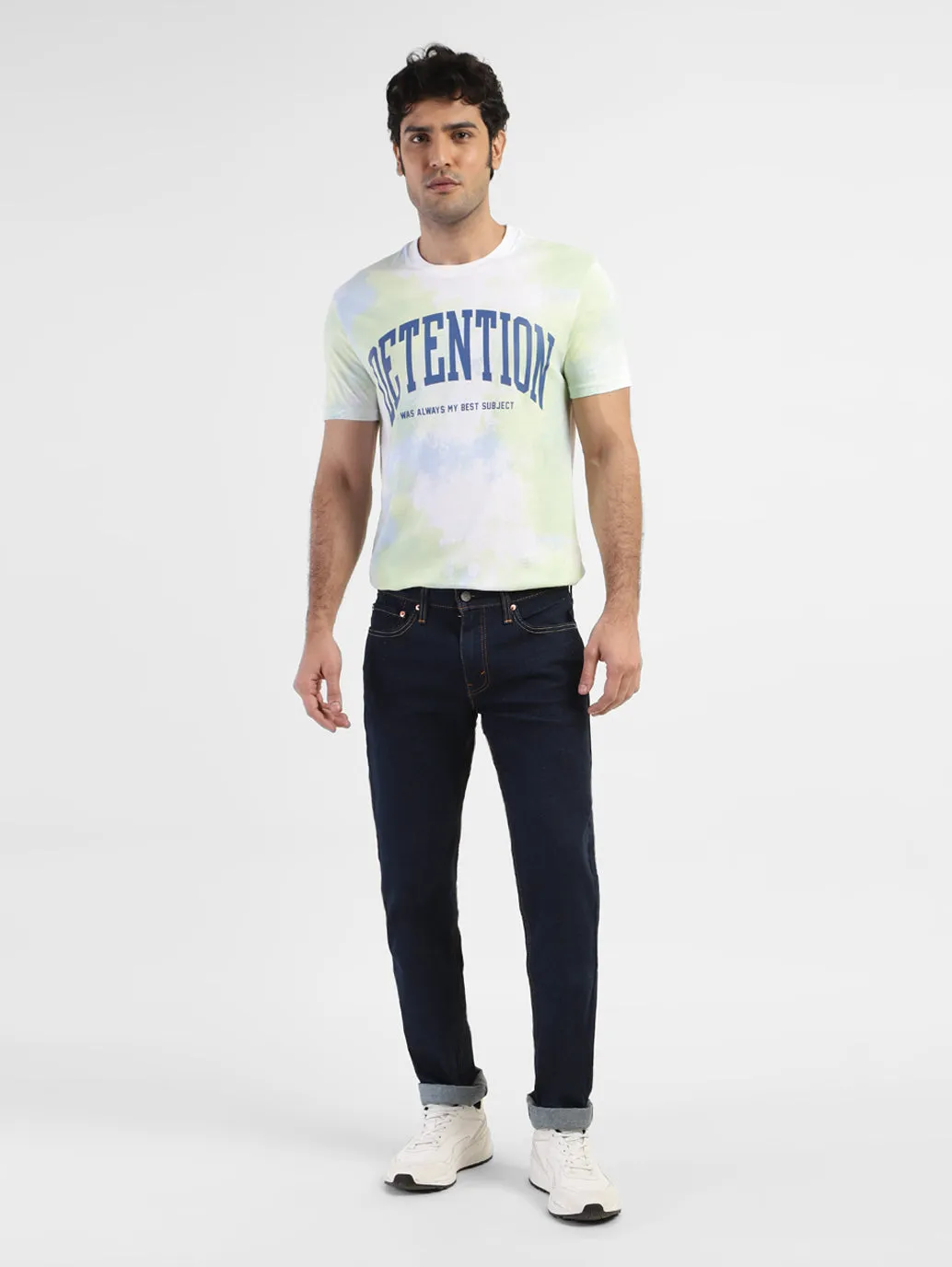 Men's 511 Blue Slim Fit Mid Rise Jeans