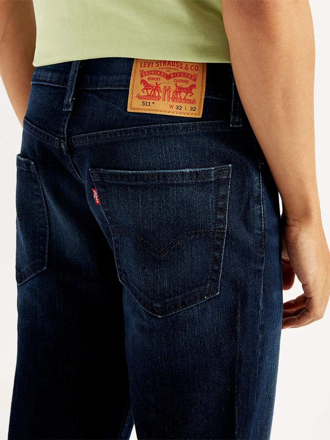 Men's 511 Blue Slim Fit Mid Rise Jeans