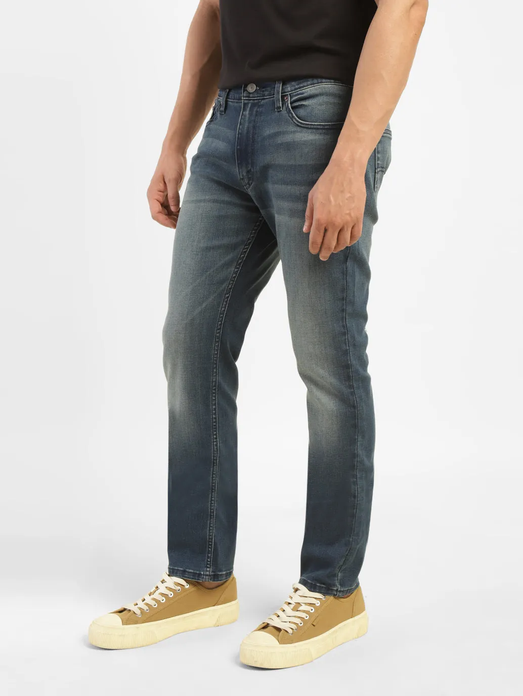 Men's 511 Blue Slim Fit Mid Rise Jeans