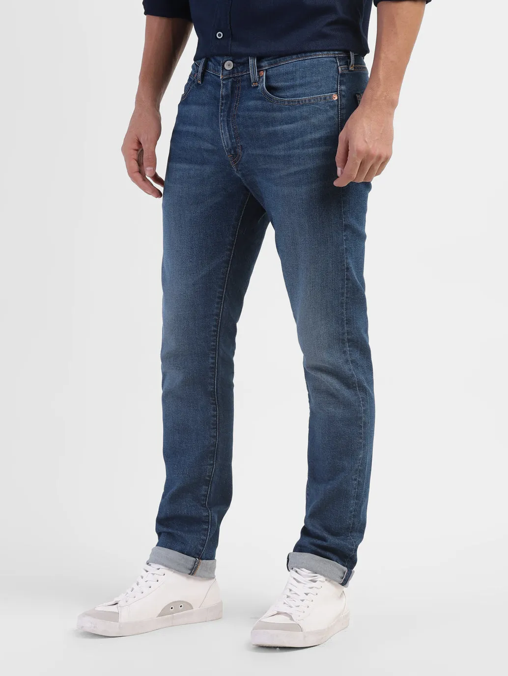 Men's 511 Blue Slim Fit Mid Rise Jeans