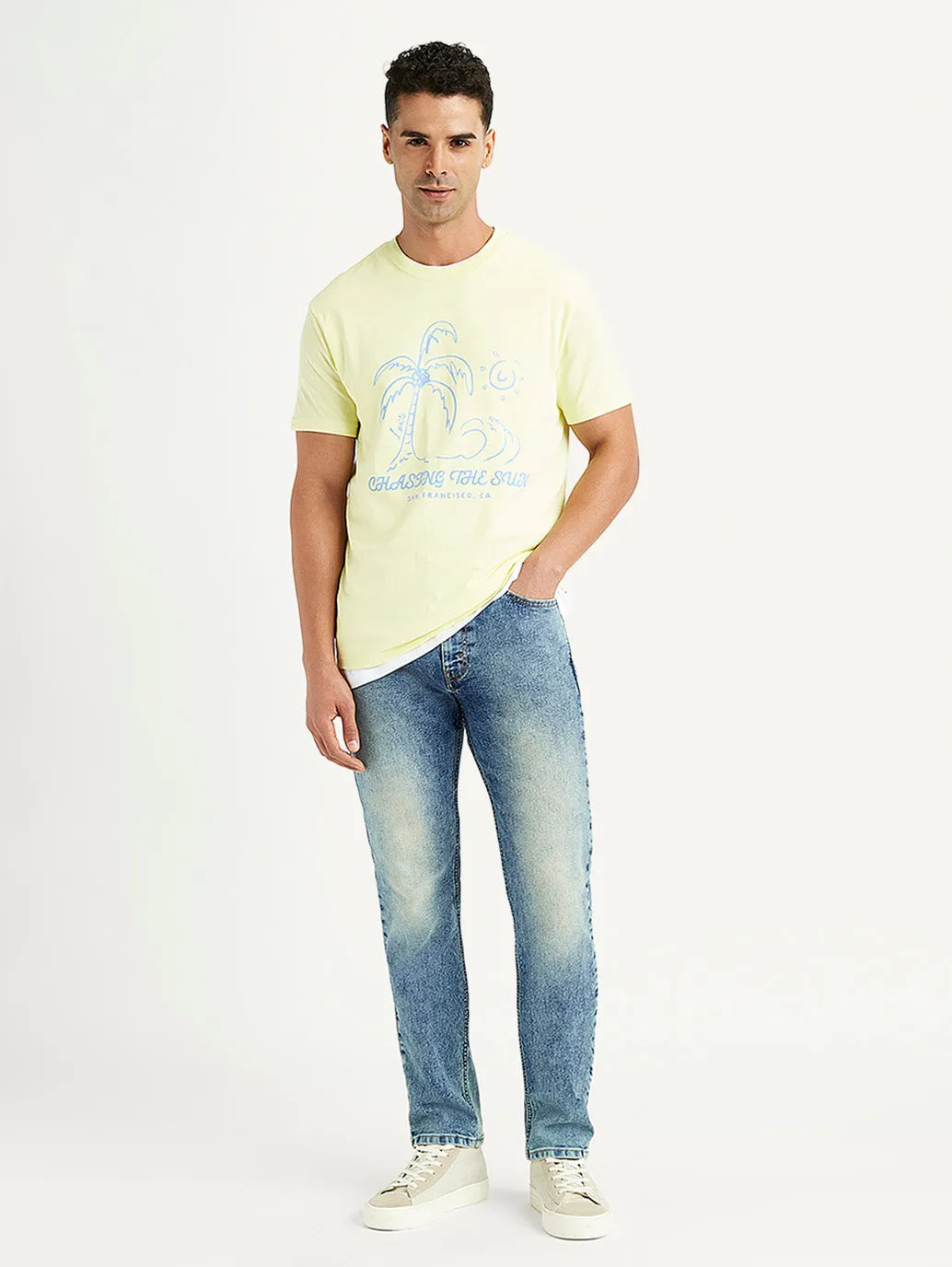 Men's 511 Blue Slim Fit Mid Rise Jeans