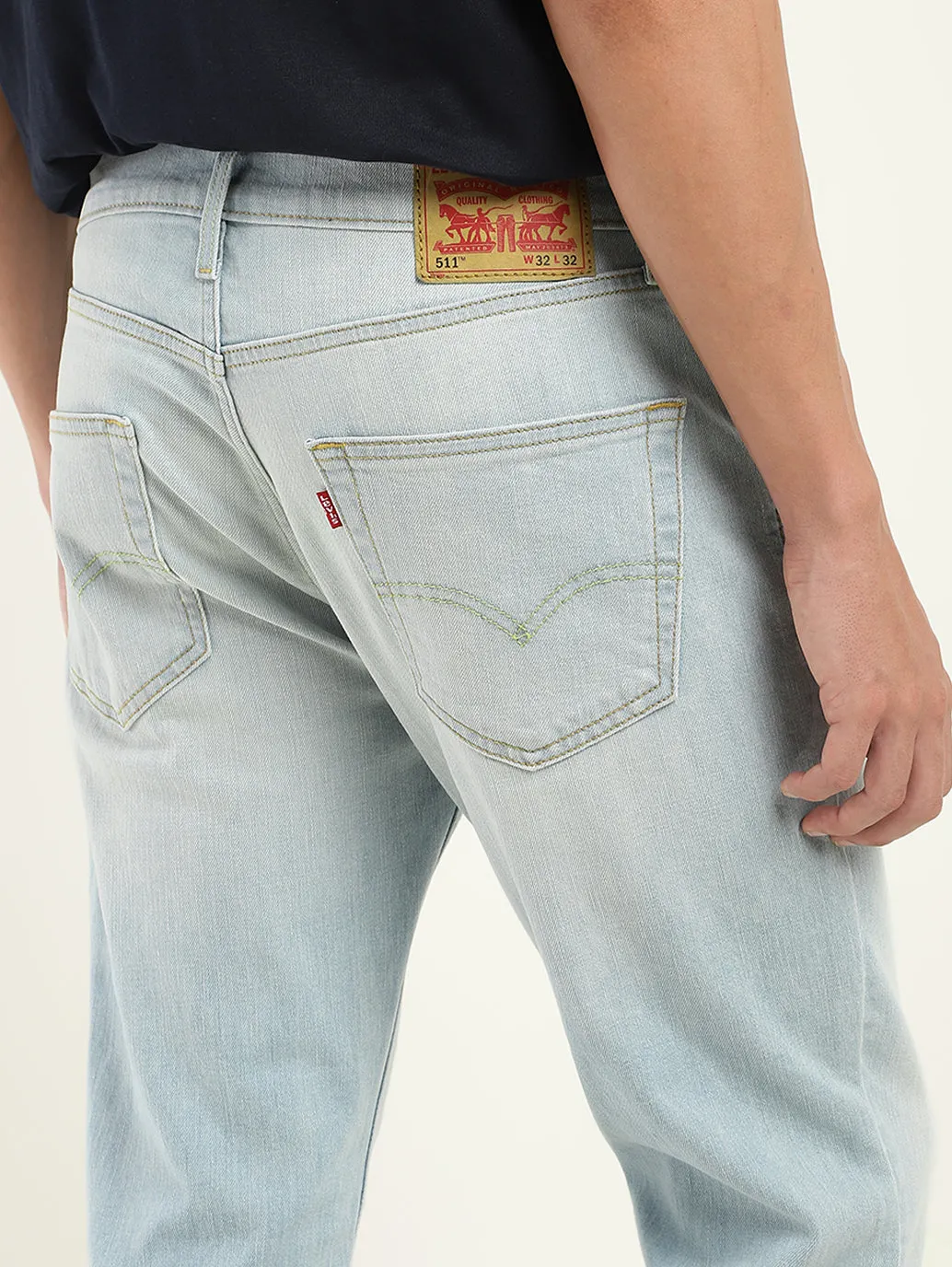 Men's 511 Blue Slim Fit Mid Rise Jeans