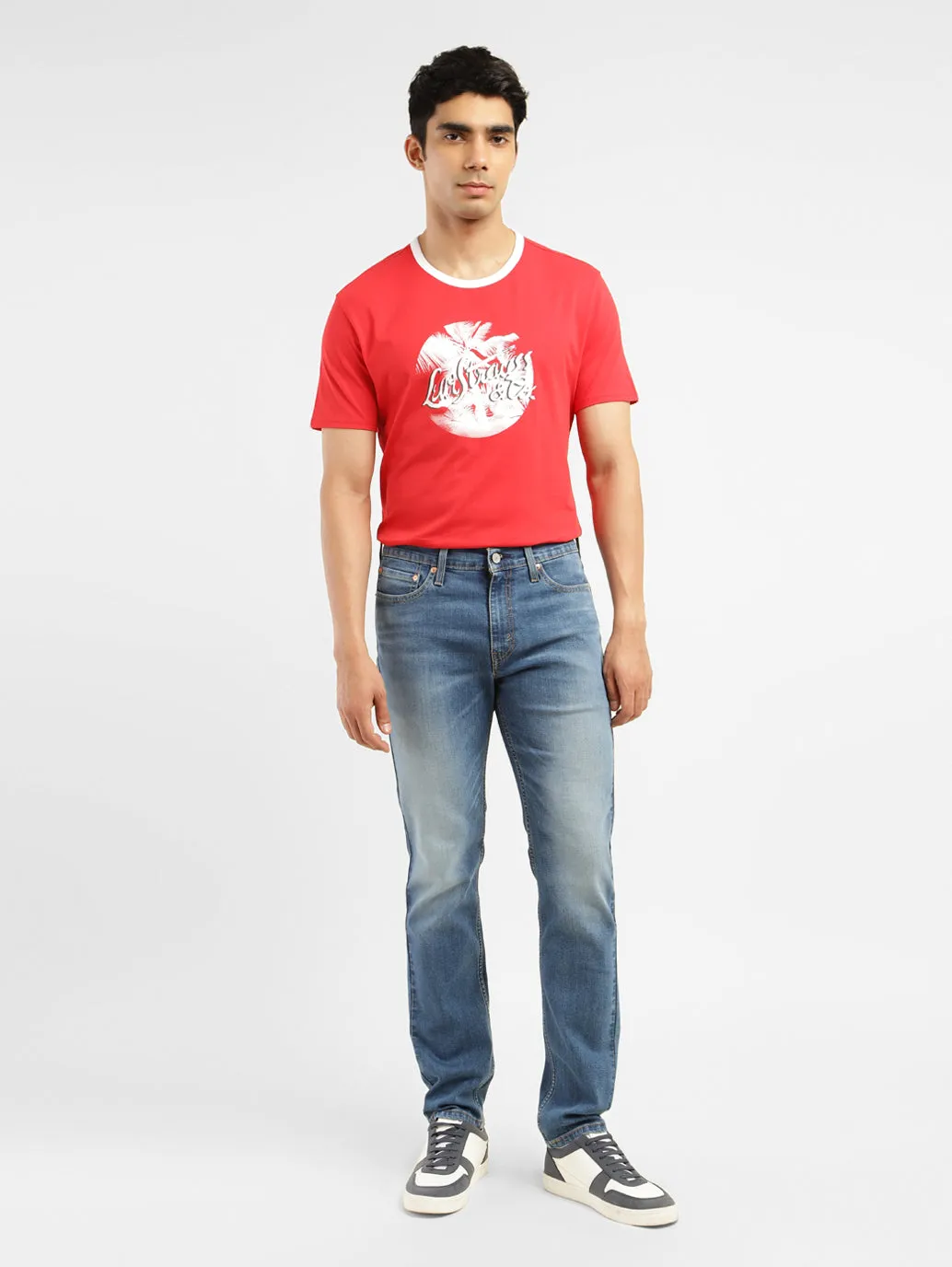 Men's 511 Blue Slim Fit Mid Rise Jeans