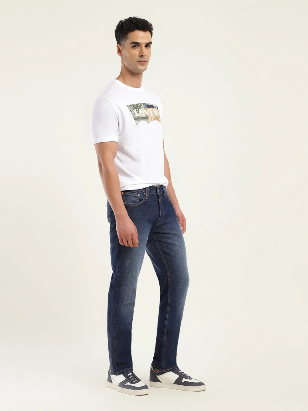 Men's 511 Blue Slim Fit Mid Rise Jeans