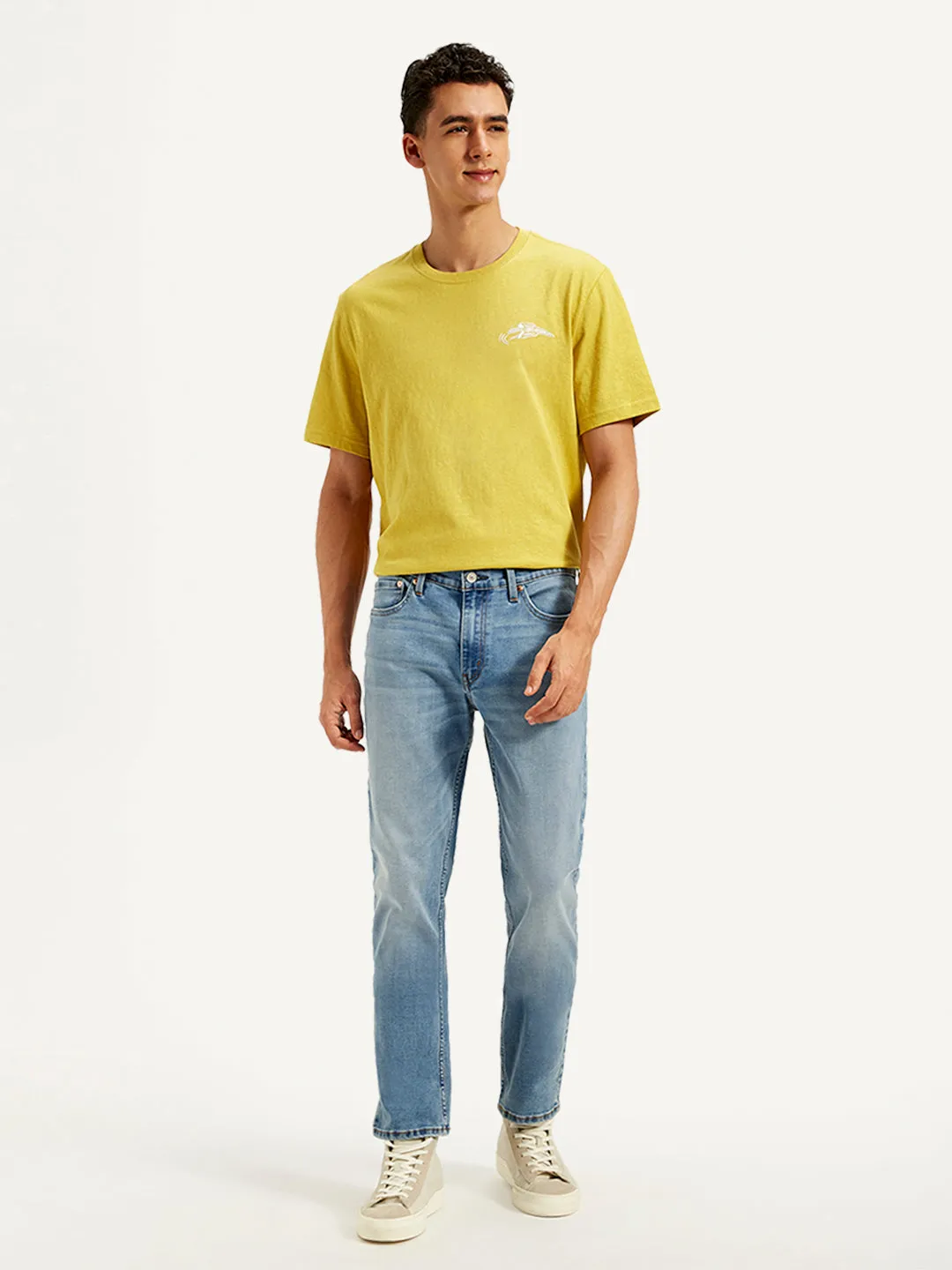 Men's 511 Blue Slim Fit Mid Rise Jeans