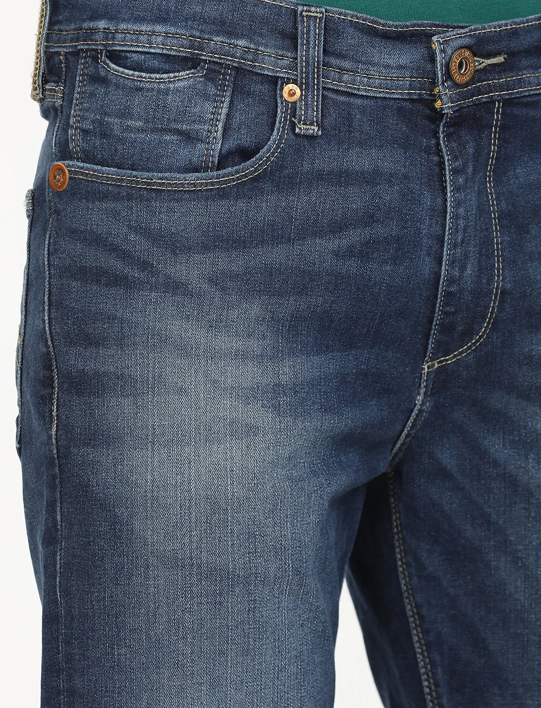 Men's 511 Blue Slim Fit Mid Rise Jeans