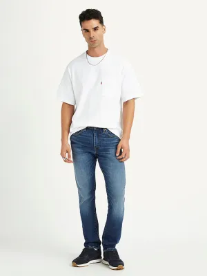 Men's 511 Blue Slim Fit Mid Rise Jeans