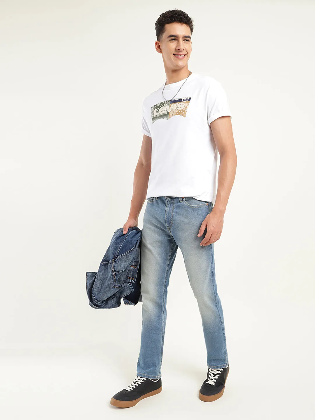 Men's 511 Blue Slim Fit Mid Rise Jeans