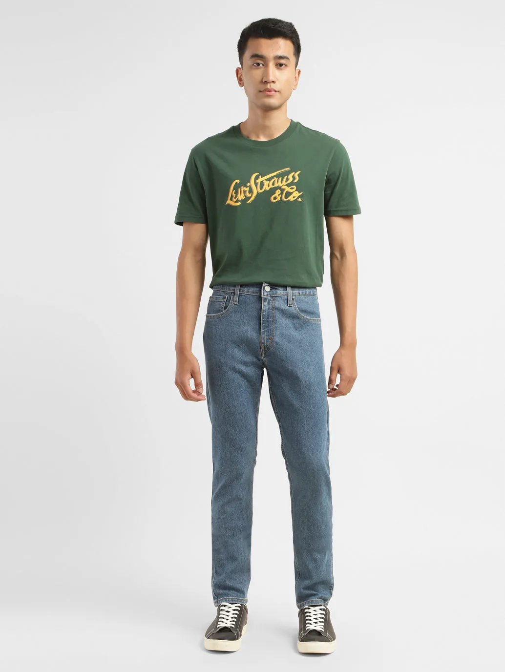 Men's 511 Blue Slim Fit Mid Rise Jeans