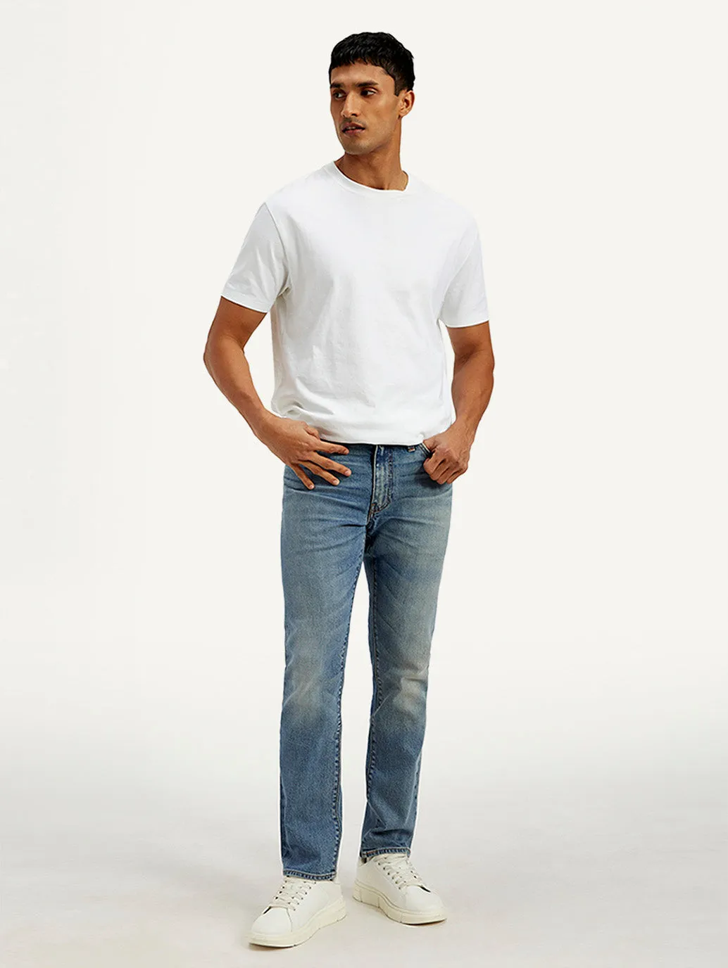 Men's 511 Blue Slim Fit Mid Rise Jeans