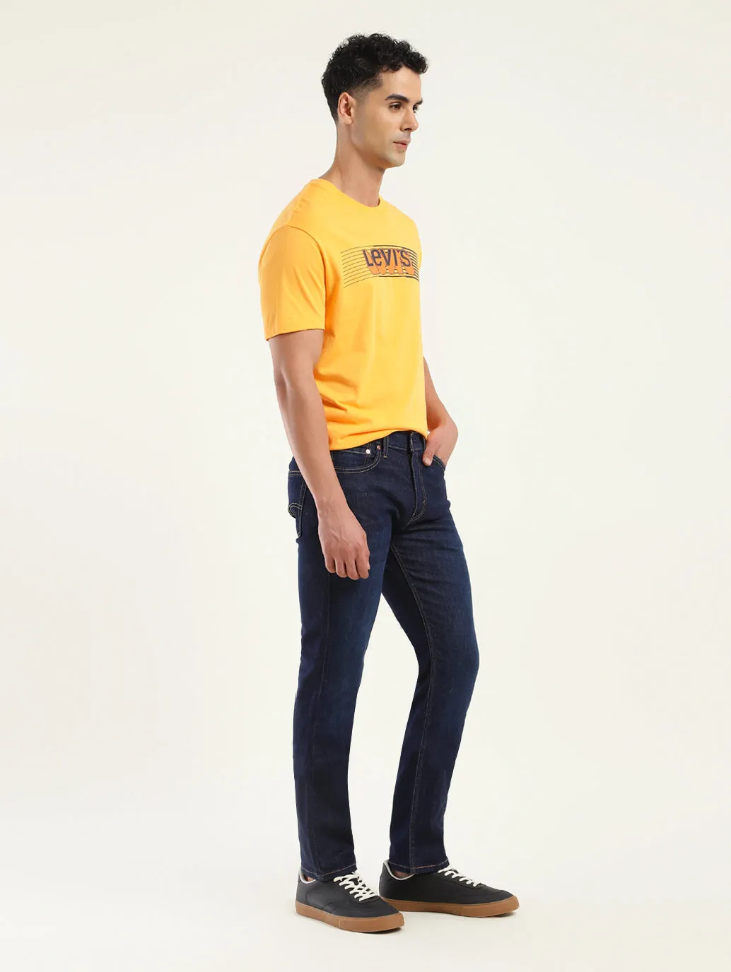 Men's 511 Blue Slim Fit Mid Rise Jeans
