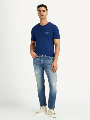 Men's 511 Blue Slim Fit Mid Rise Jeans