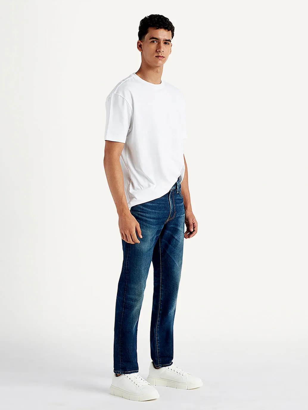 Men's 511 Blue Slim Fit Mid Rise Jeans