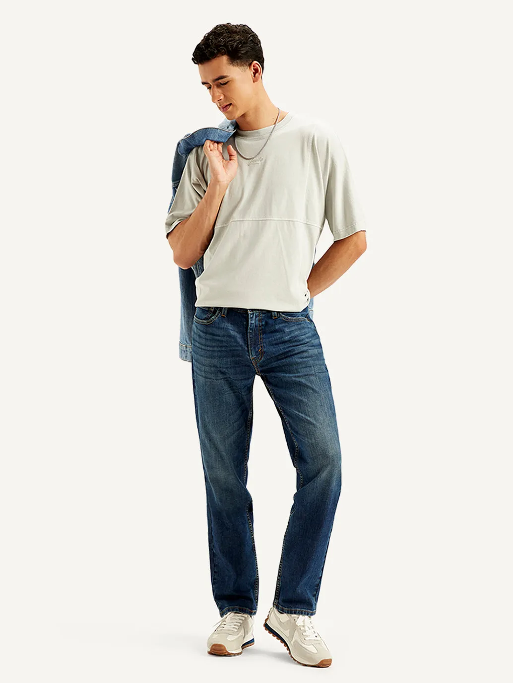 Men's 511 Blue Slim Fit Mid Rise Jeans