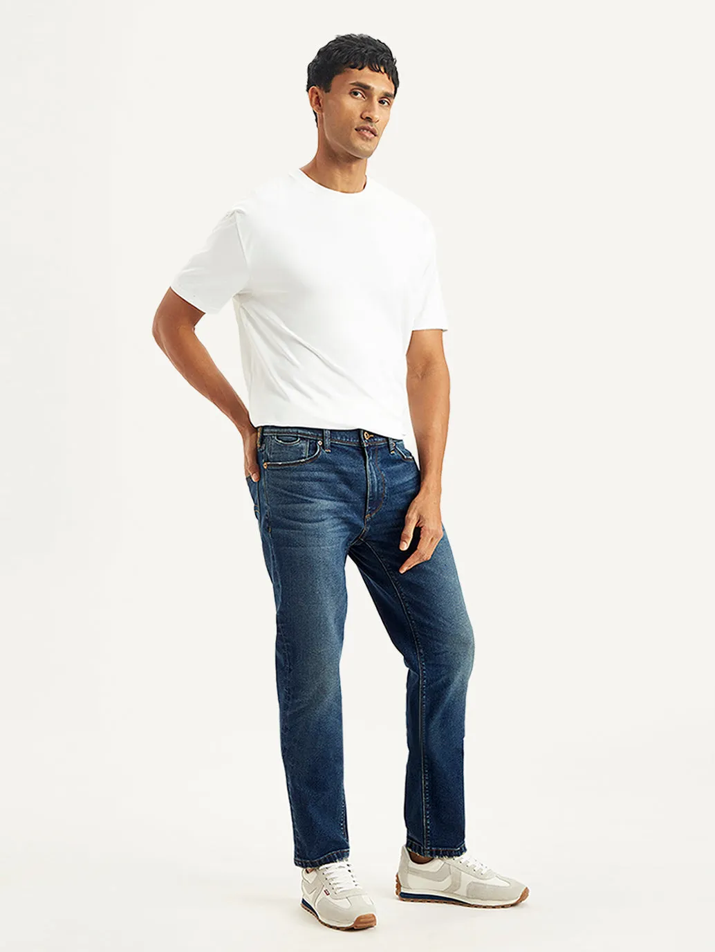 Men's 511 Blue Slim Fit Mid Rise Jeans
