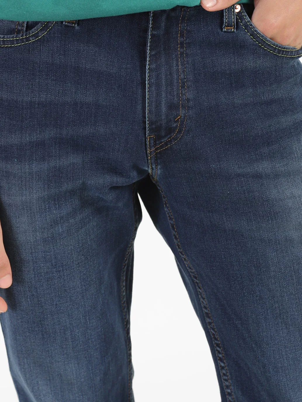 Men's 511 Blue Slim Fit Mid Rise Jeans