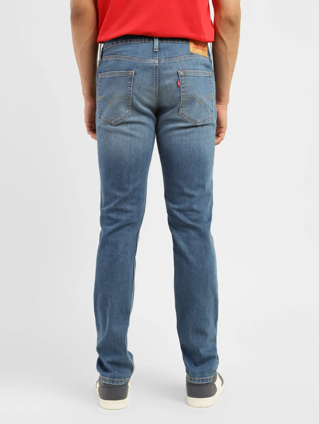 Men's 511 Blue Slim Fit Mid Rise Jeans
