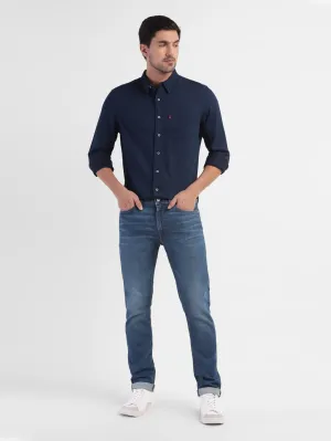 Men's 511 Blue Slim Fit Mid Rise Jeans