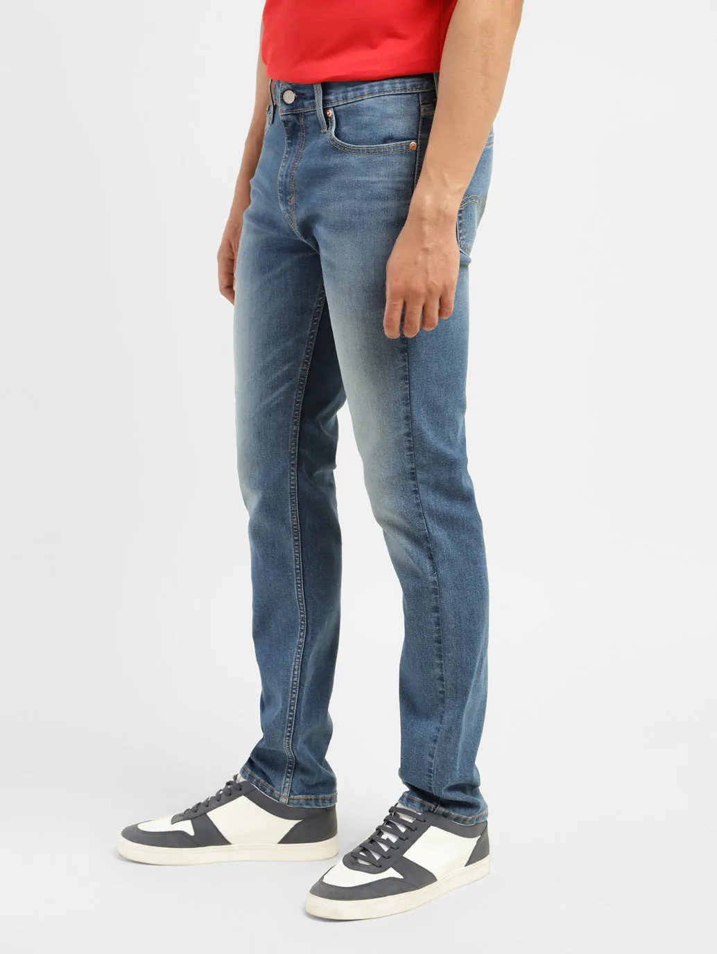 Men's 511 Blue Slim Fit Mid Rise Jeans