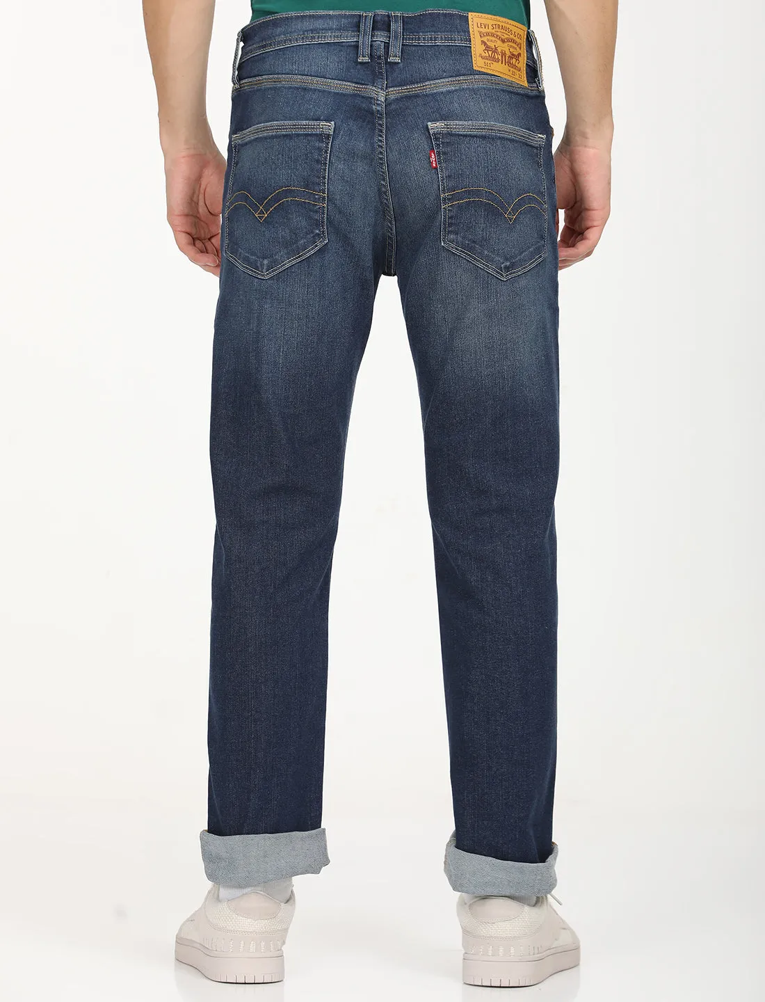 Men's 511 Blue Slim Fit Mid Rise Jeans