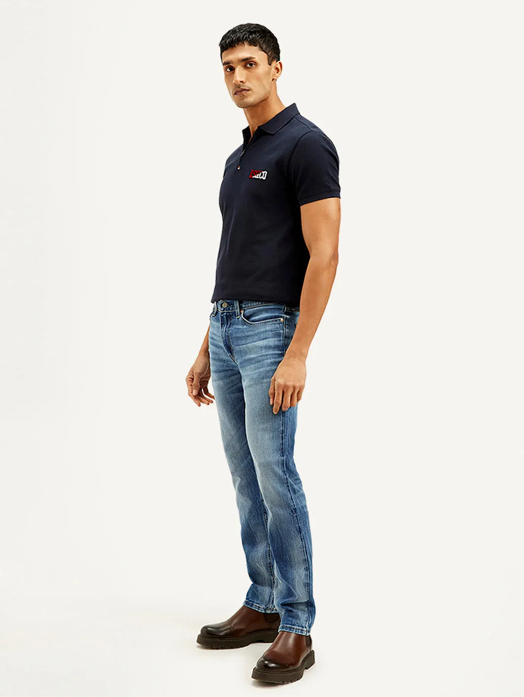 Men's 511 Blue Slim Fit Mid Rise Jeans