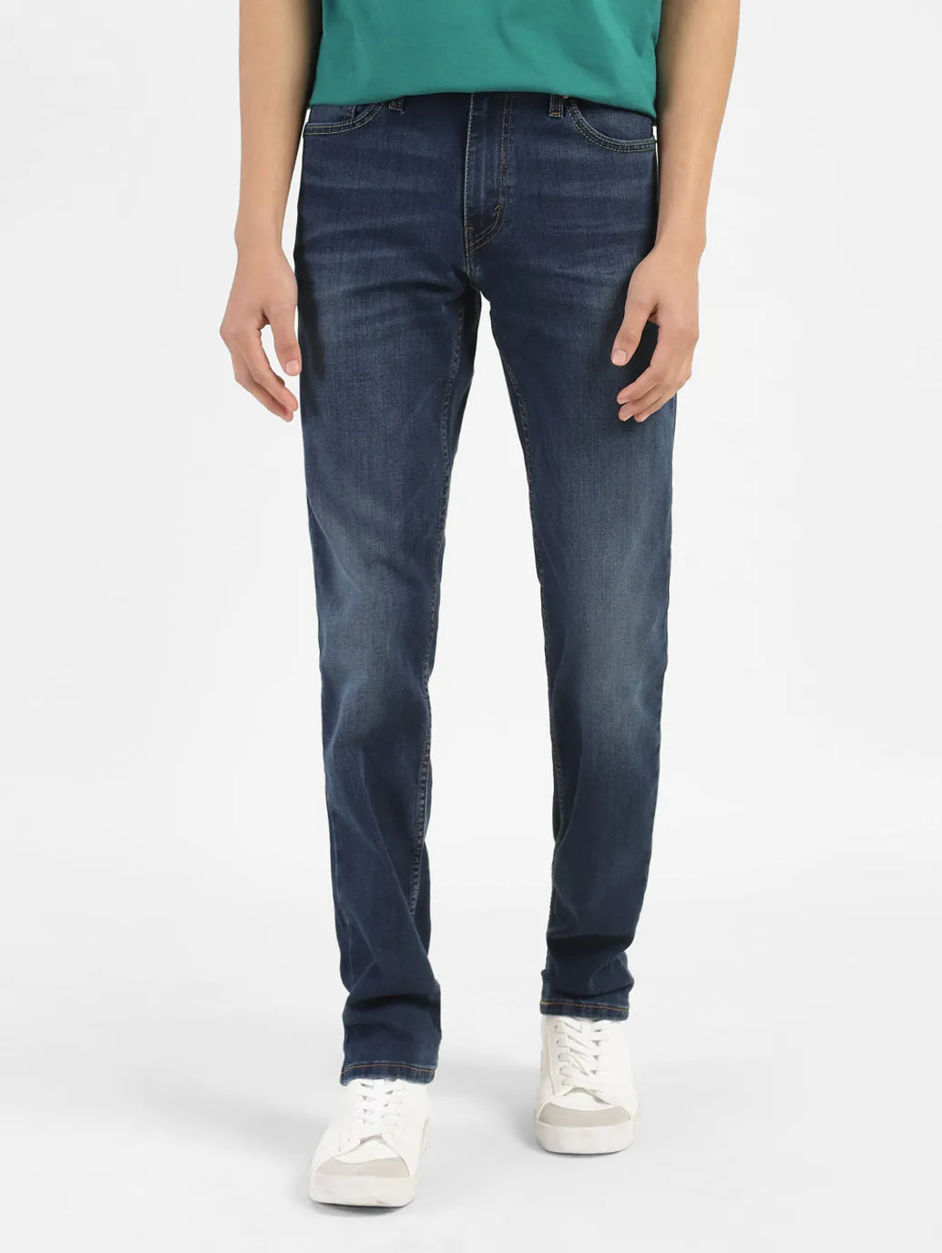 Men's 511 Blue Slim Fit Mid Rise Jeans