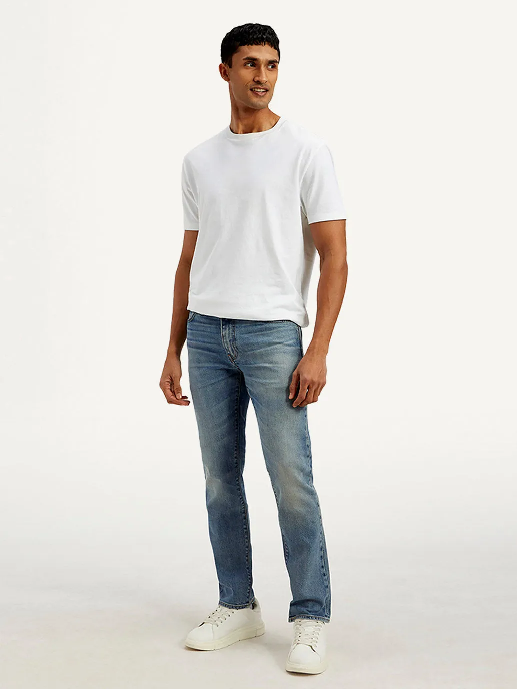 Men's 511 Blue Slim Fit Mid Rise Jeans