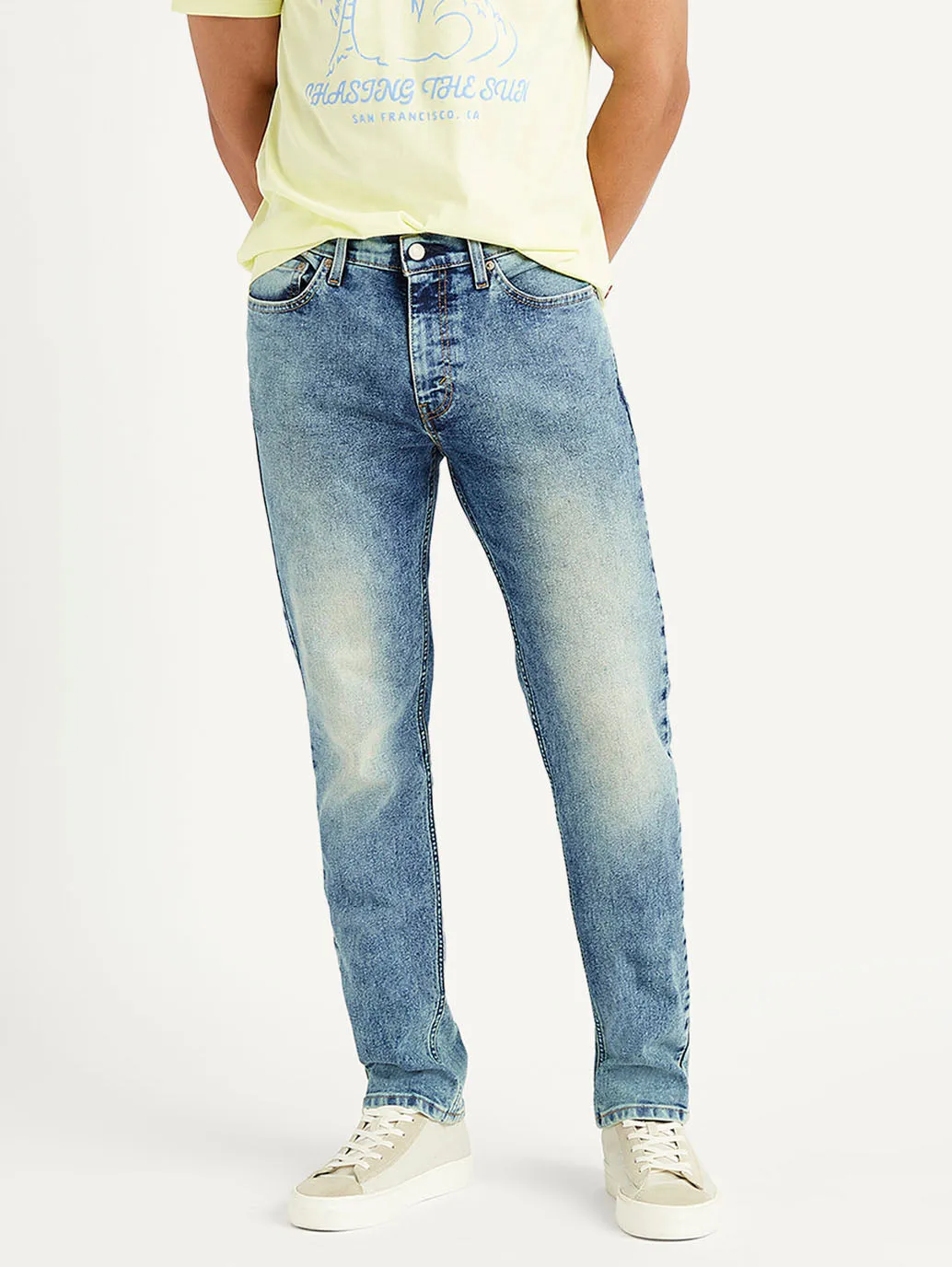 Men's 511 Blue Slim Fit Mid Rise Jeans