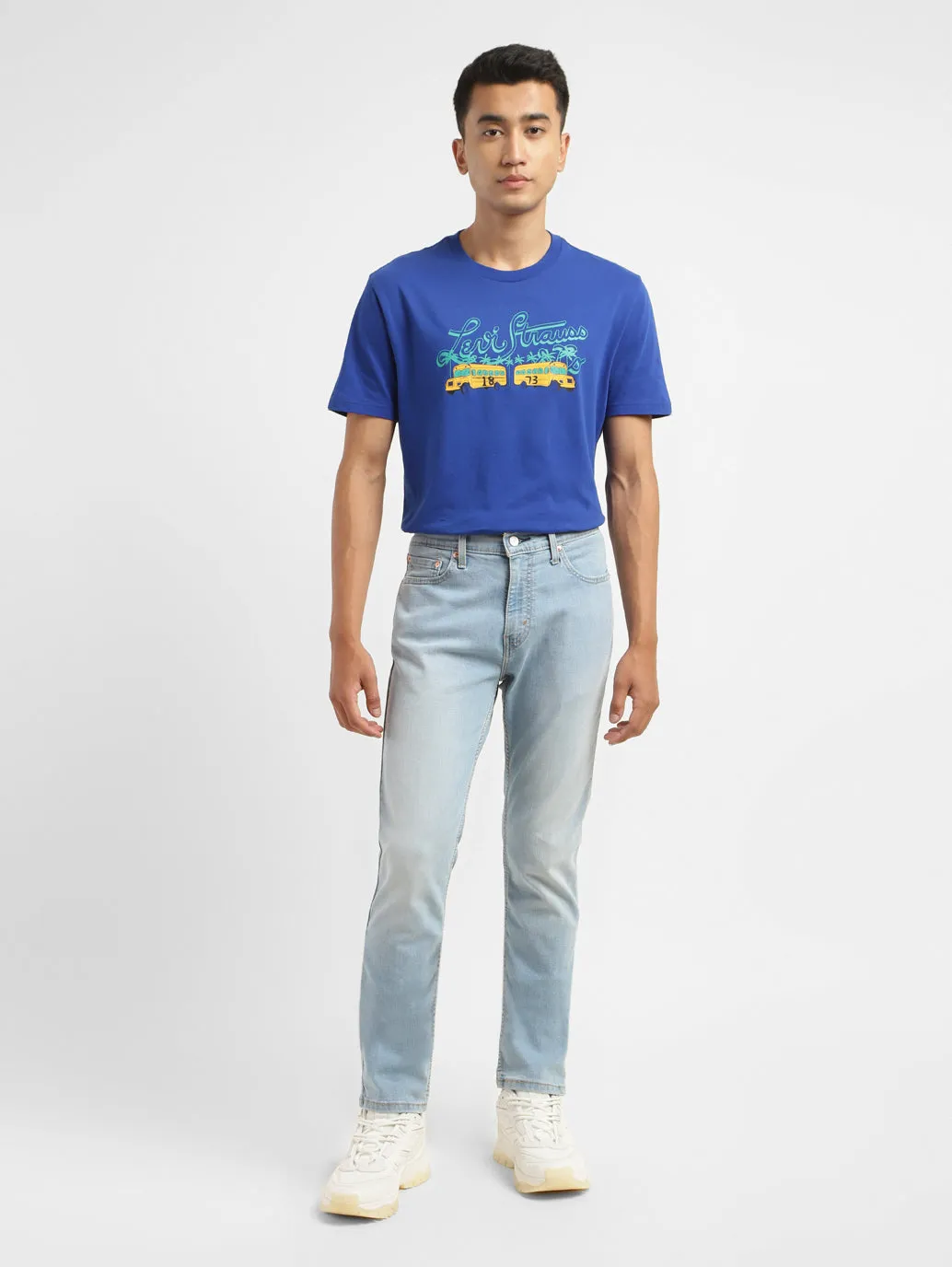 Men's 511 Blue Slim Fit Mid Rise Jeans
