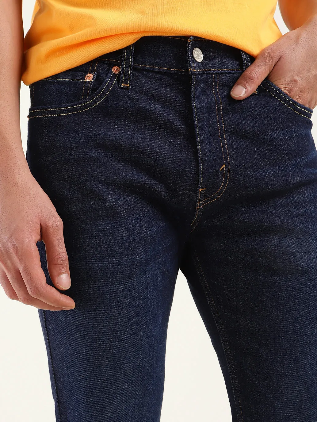 Men's 511 Blue Slim Fit Mid Rise Jeans