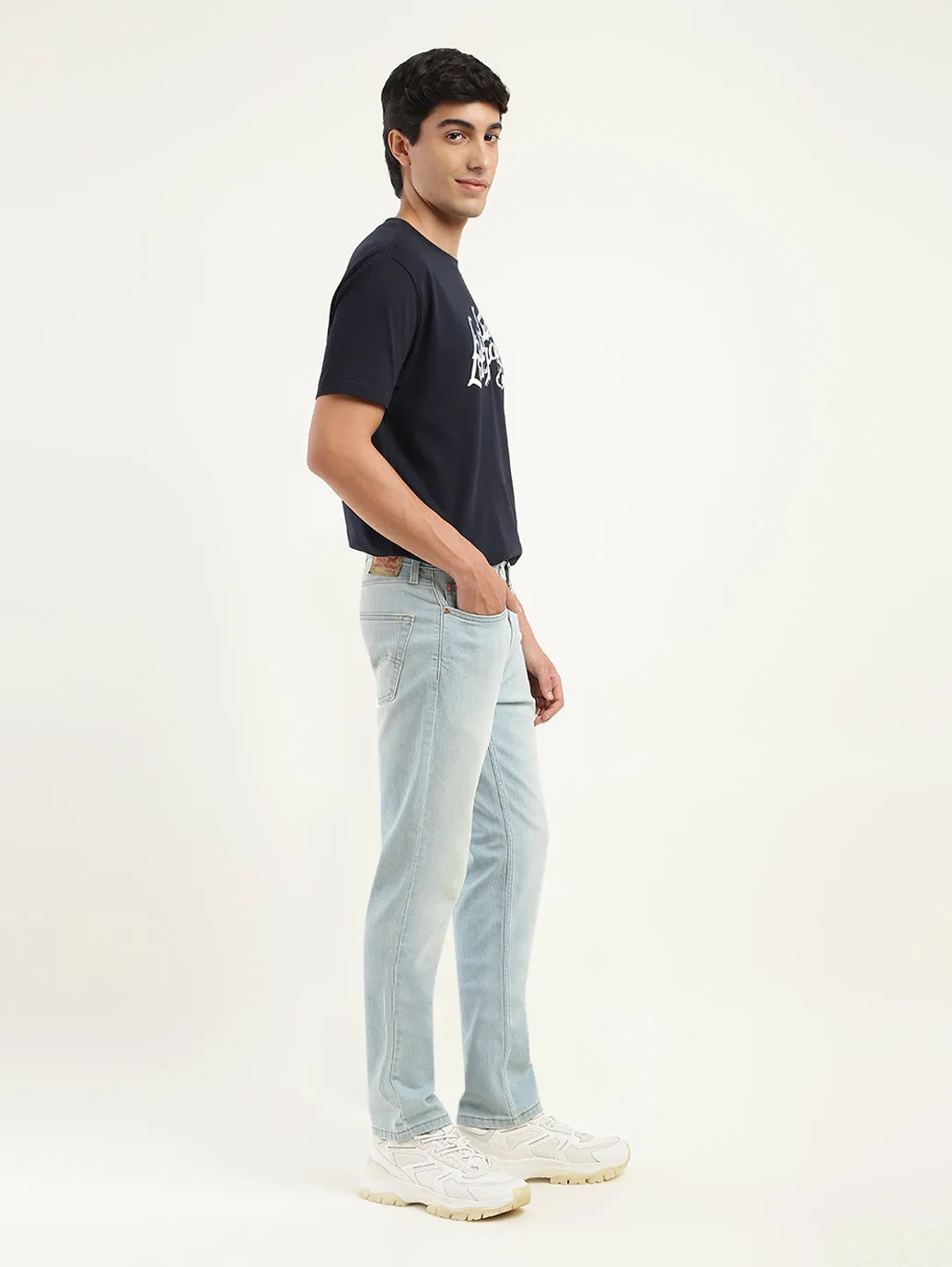 Men's 511 Blue Slim Fit Mid Rise Jeans