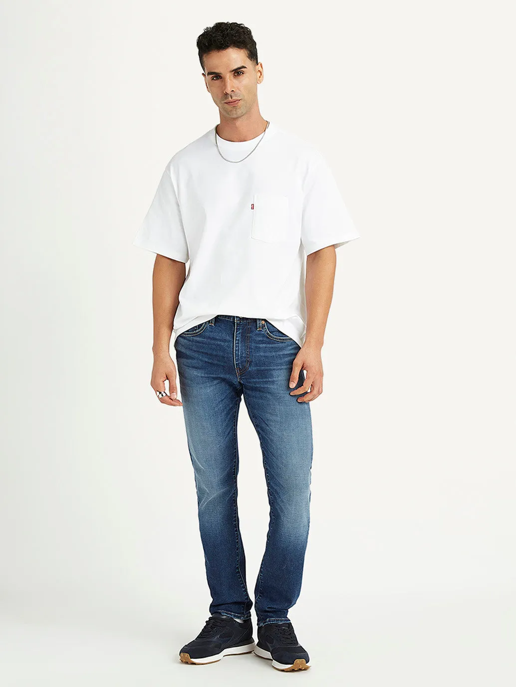 Men's 511 Blue Slim Fit Mid Rise Jeans