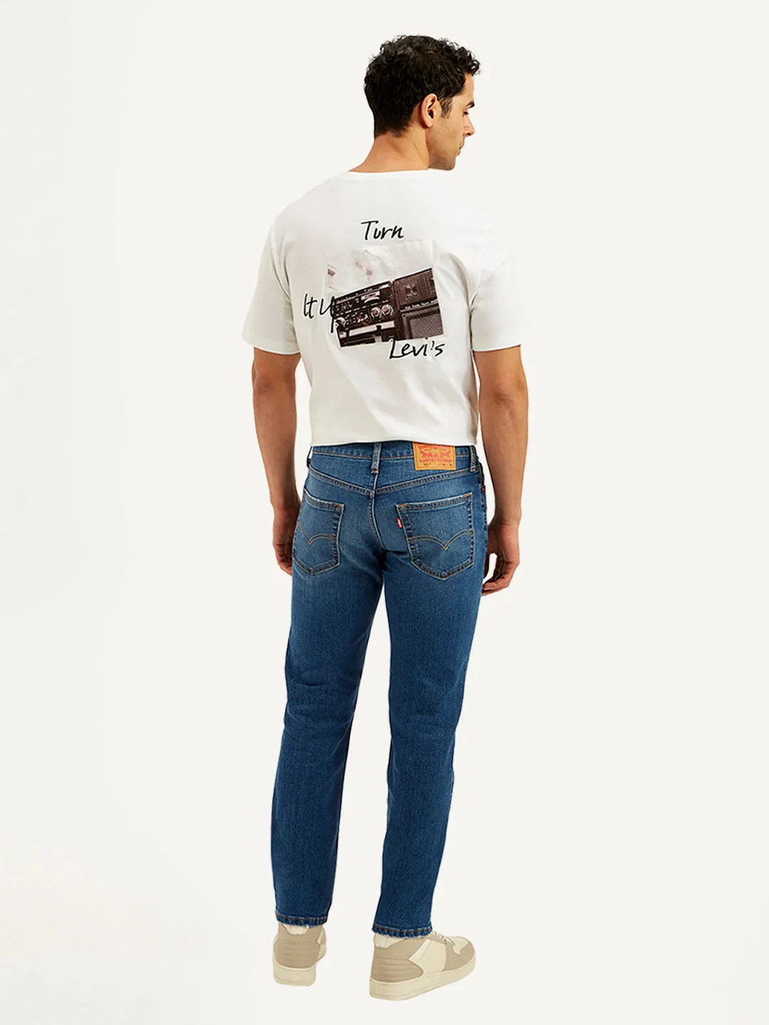 Men's 511 Blue Slim Fit Mid Rise Jeans