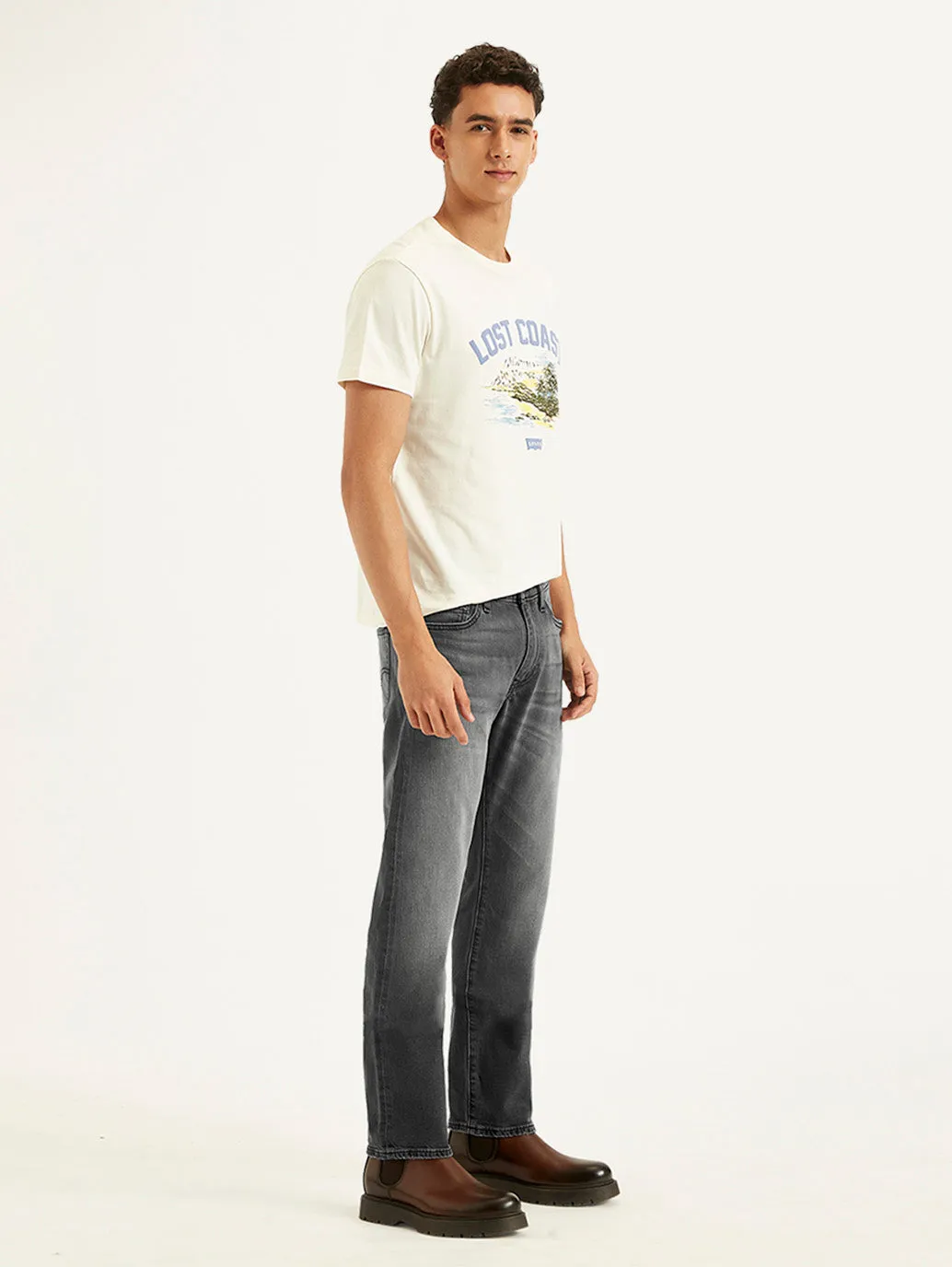 Men's 511 Charcoal Grey Slim Fit Mid Rise Jeans