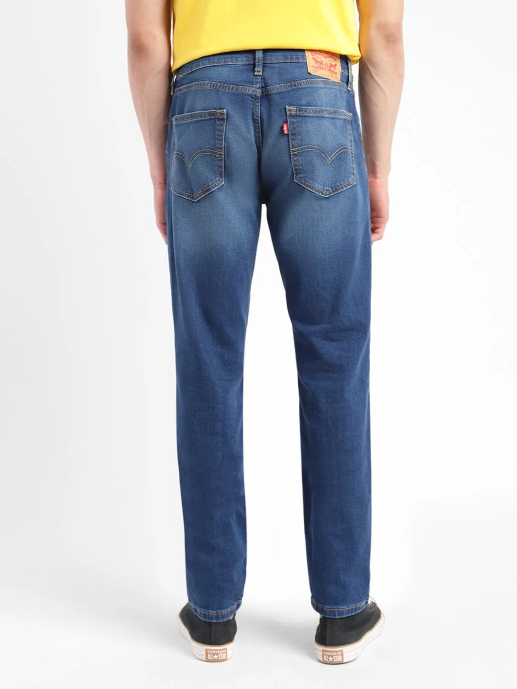 Men's 511 Dark Blue Slim Fit Mid Rise Jeans