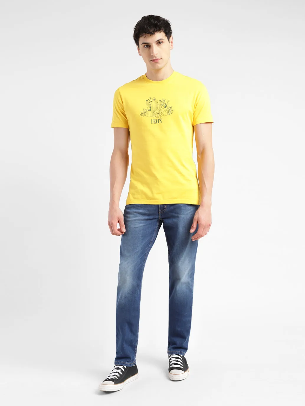 Men's 511 Dark Blue Slim Fit Mid Rise Jeans