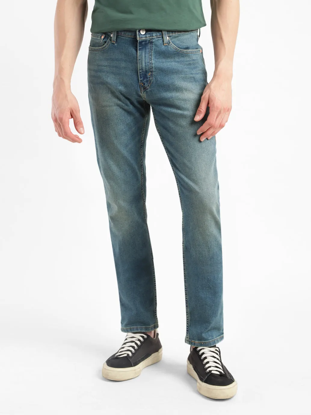 Men's 511 Dark Blue Slim Fit Mid Rise Jeans